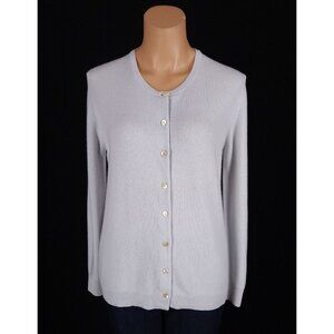 Malo Cashmere Cardigan Size 40 US 8 M Womens Pale Blue Sweater $550